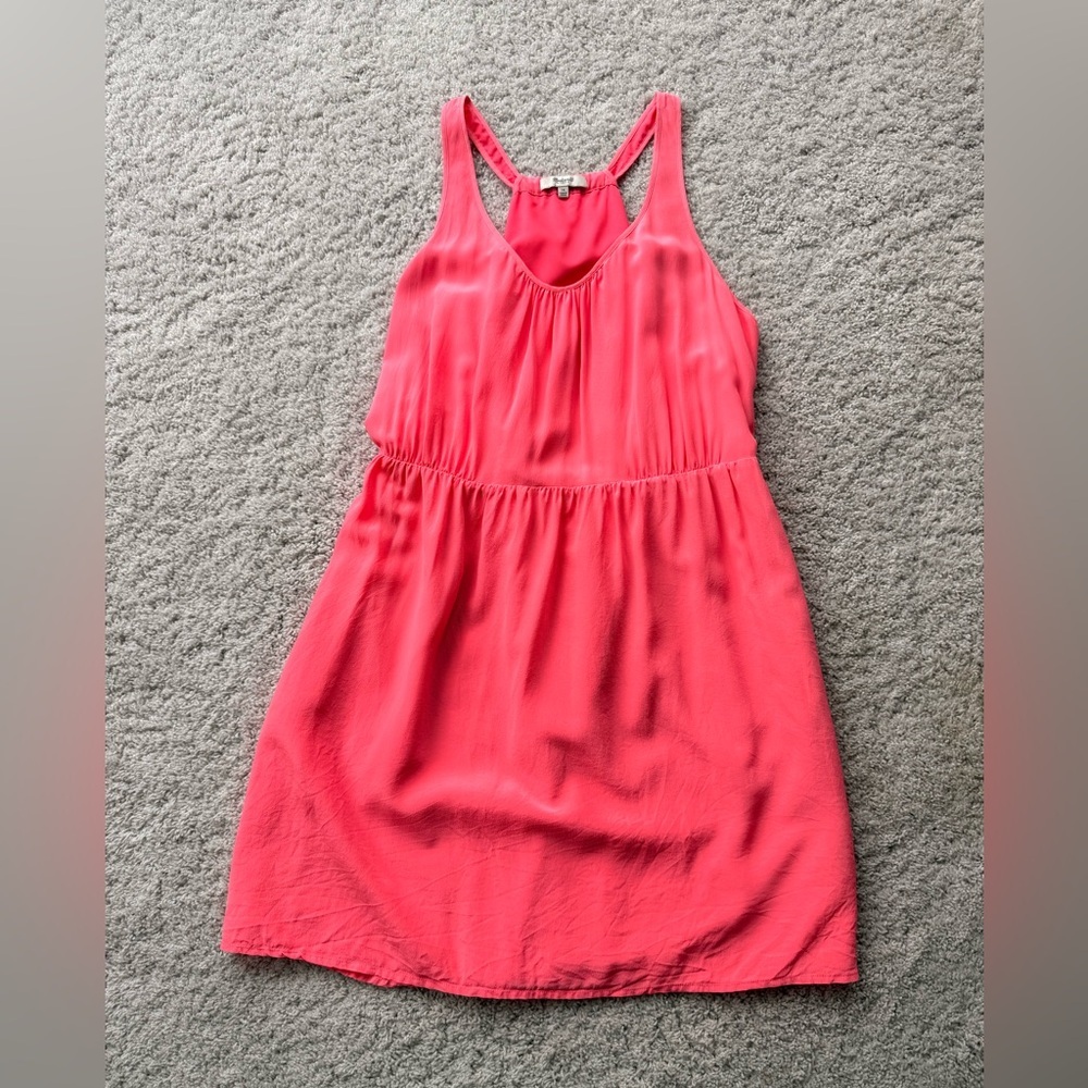Madewell Vibrant Pink Mini Dress - Picture 4 of 13